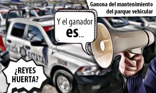 Reyes Huerta, la ganona del mantenimiento del parque vehicular del gobierno