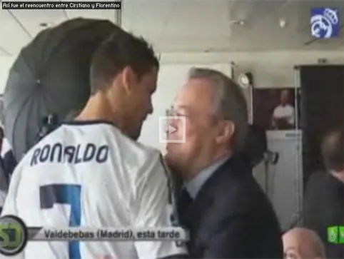 Se reencuentran Cristiano Ronaldo y Florentino Pérez