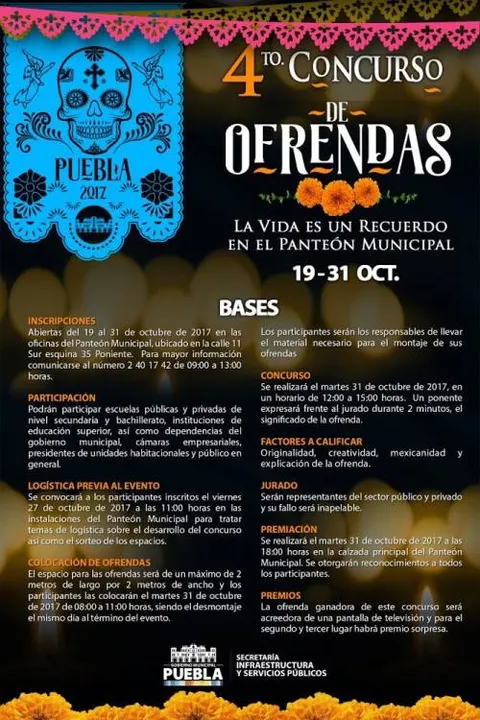 El ayuntamiento de Puebla realiza actividades culturales en el Panteón Municipal