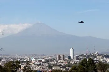 Helicóptero refuerza patrullajes en la zona conurbada en Puebla