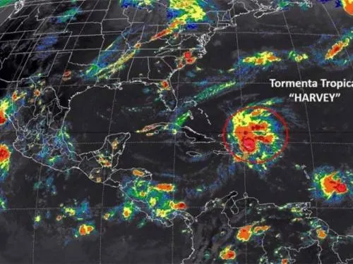 Se forma la tormenta tropical Harvey en el Mar Caribe