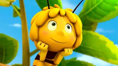 Un pene pintado en un tronco apareció en la serie infantil La abeja Maya