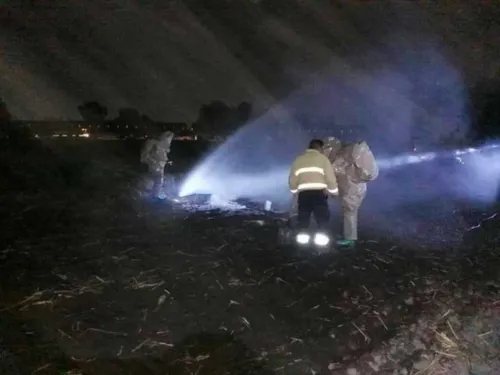 Controlan fuga de combustible en Tlahuelilpan, Hidalgo