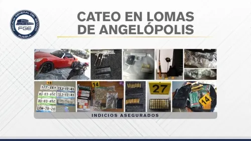 Fiscalía catea inmueble en Angelópolis y asegura más indicios tras detención