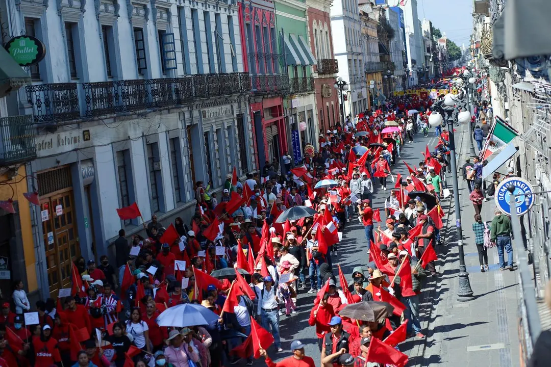 Marcha Movimiento Antorchista