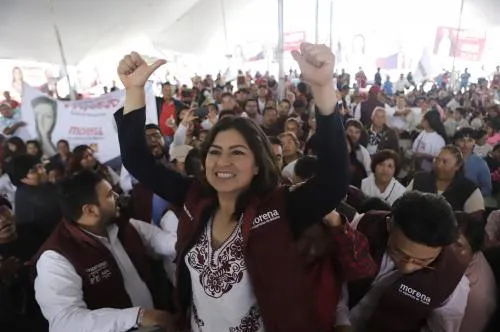 Se compromete Claudia Rivera a redignificar a los comerciantes y dar seguridad