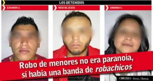 No era paranoia el robo de menores: capturan a una banda