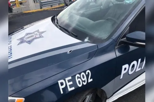 Tras persecución por auto robado, comando balea a policías cerca de Periférico