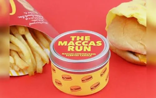 McDonalds saca a la venta vela con olor a hamburguesa