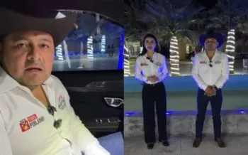 Candidata Guadalupe Martínez hace en vivo a bordo de Lamborghini junto a Antonio Valente