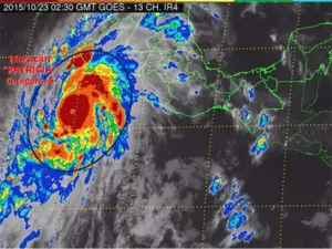Huracán Patricia alcanza máxima categoría en la escala Saffir Simpson