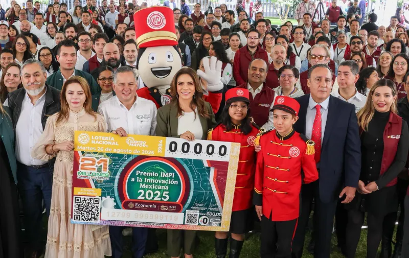 Premio IMPI a la Innovación Mexicana 2025 viaja por todo el país en billete de Lotería Nacional
