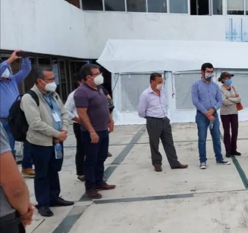 Trabajadores de la Universidad Pedagógica Nacional se manifestaron en la SEP