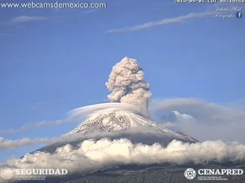 Actividad del Popocatépetl no cambia Semáforo Amarillo Fase Dos: PC Estatal