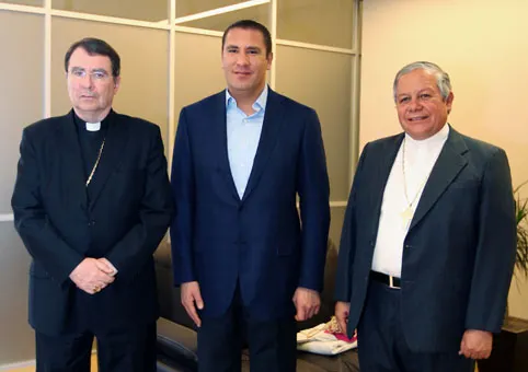 Se reúne RMV con representantes de la Iglesia Católica