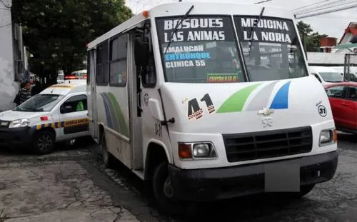Mujer cae de transporte Público