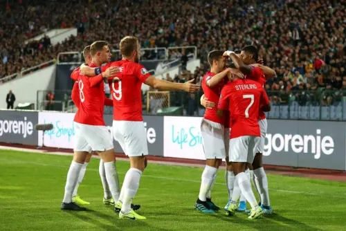 Inglaterra golea 6-0 a Bulgaría y está casi calificado a la Euro 2020