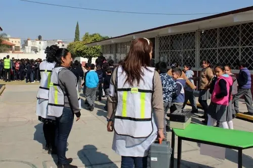 Se sumarán a macrosimulacro más de un millón y medio de estudiantes poblanos