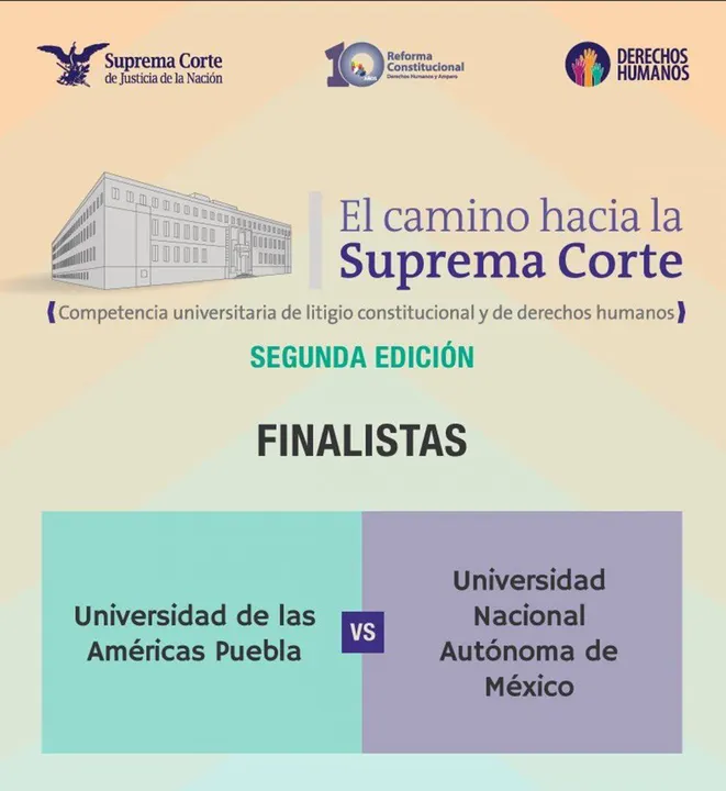Estudiantes UDLAP finalistas de la competencia universitaria de litigio constitucional de la SCJN