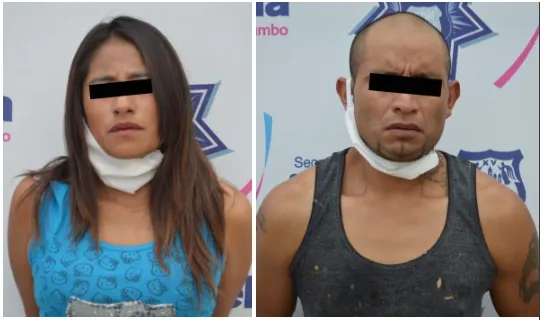 Detiene policía municipal a pareja en posesión de más de 30 envoltorios con posible droga