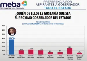 Lidera Tony Gali encuestas de Meba por la mini