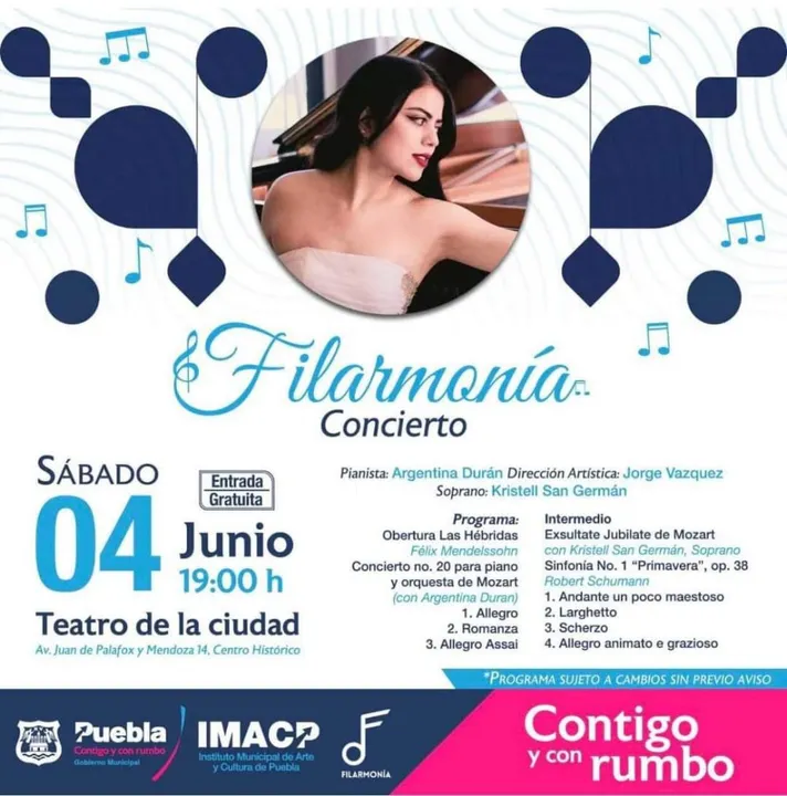 El Centro Histórico de Puebla se llena de música y danza este fin de semana