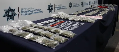 Aseguró SSC de Puebla más de 260 dosis de posible droga; hay 18 personas detenidas