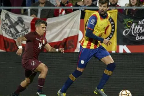 Cataluña se impone 2-1 ante la selección de Venezuela