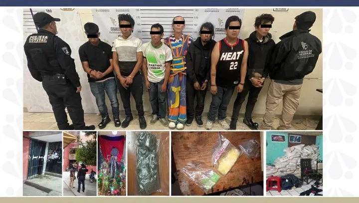 Detenidos Cateo San Bartolo Narcomenudeo
