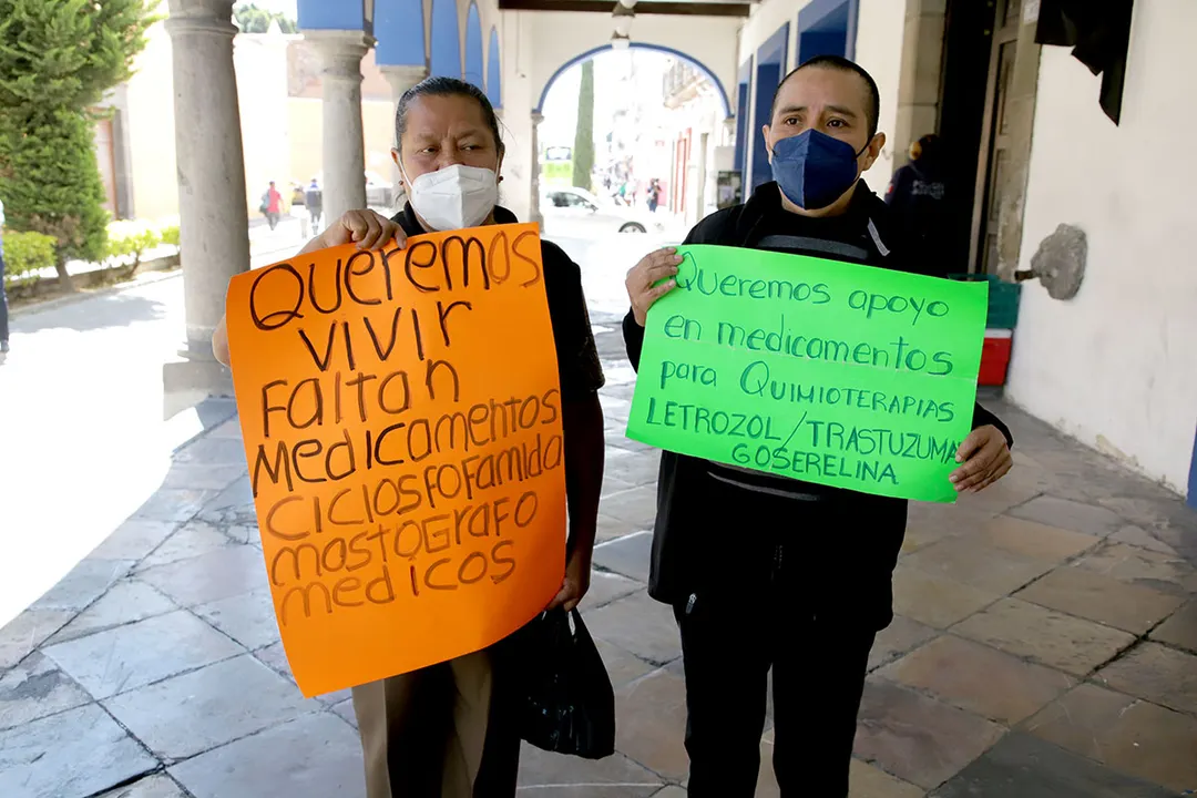 Mujeres Con Cancer Protesta Ssa Puebla