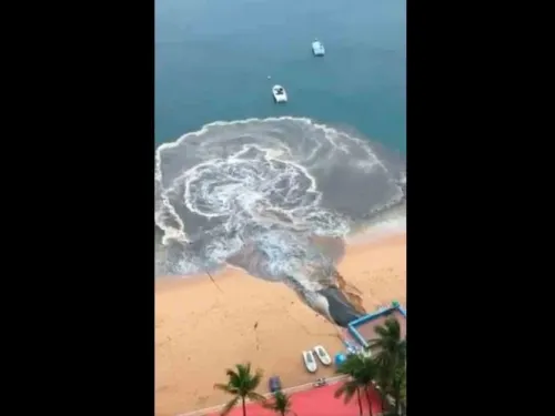 Analizan nivel de contaminación tras derrame de aguas negras en Acapulco