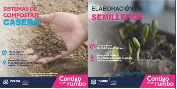 Ayuntamiento de Puebla ofrece talleres de agricultura urbana