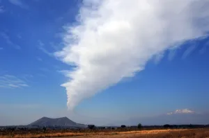 Sin afectaciones San Pedro Cholula por caída de ceniza