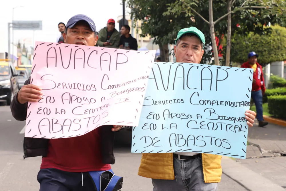 Manifestación de Comerciantes de la Central de Abastos/ Foto: Daniela Portillo/ ES imagen.mx