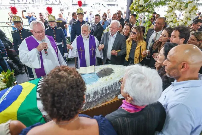 Presidente Lula da Silva último adiós a pelé