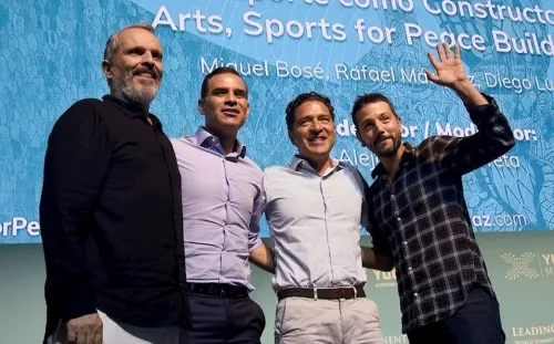 Miguel Bosé, Rafa Márquez y Diego Luna piden más participación social a favor de la paz