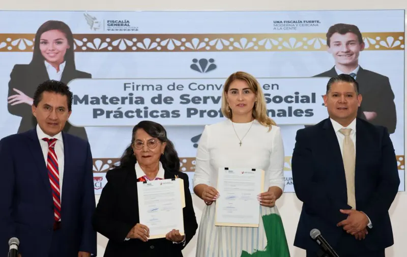 Encabeza la fiscal del Estado firma de convenios en materia de servicio social y prácticas profesionales con universidades de prestigio