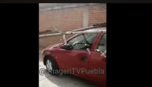 Cae malla ciclónica por fuertes vientos