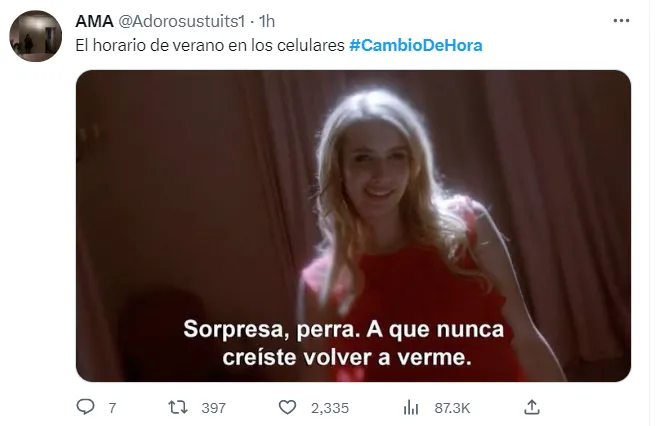 Reacciones cambio de horario