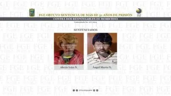 FGE obtuvo sentencia de más de 31 años de prisión contra dos responsables de homicidio