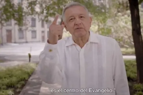 INE ordena retirar spot de AMLO que alude al Papa Francisco