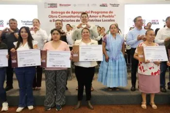 El pueblo organizado decide y transforma con obra comunitaria: Armenta Mier