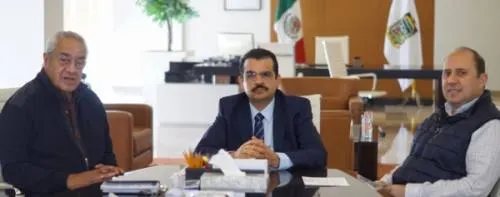 Gobernador Guillermo Pacheco Pulido se reunió con Joaquín Rubio, vocal ejecutivo del INE