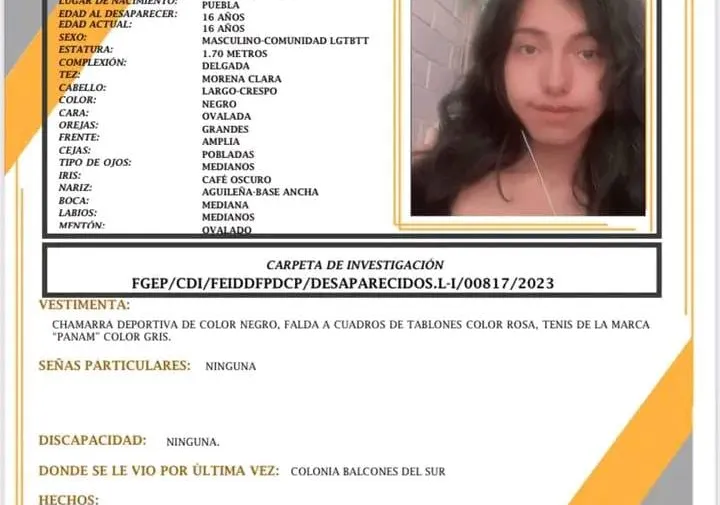 Ficha de búsqueda de Lilith Solares