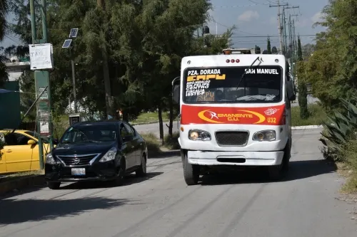 Multas de hasta 43 mil pesos aplica SMT por transporte pirata