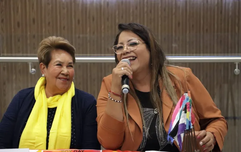 Modesta Delgado Juárez y Cinthya Gabriela Chumacero Rodríguez, diputadas locales de Puebla por Morena y Fuerza por México, respectivamente. Foto: Especial