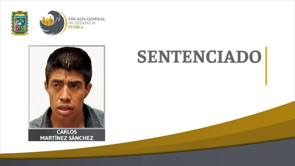 Sentencia de 40 años de prisión contra Carlos Martínez Sánchez.