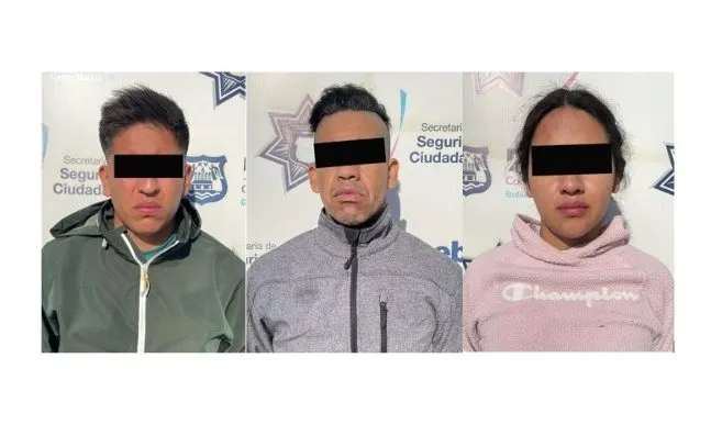 Policía Municipal de Puebla detuvo a tres sujetos por robo a farmacia