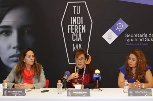 Puebla lanza Campaña #TuIndiferenciaMATA para erradicar la violencia que viven el 70% de mujeres