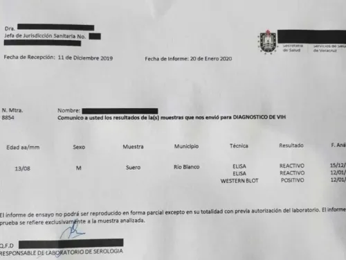 ‘A mi hijo lo contagiaron de VIH en la secundaria’